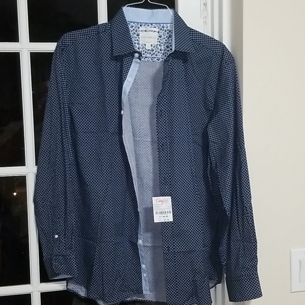 NWT!! Construct Slim Fit long sleeve button